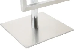 Best Sale Miliboo Taburete de bar diseño contemporáneo - metal y PU negro - KYLE