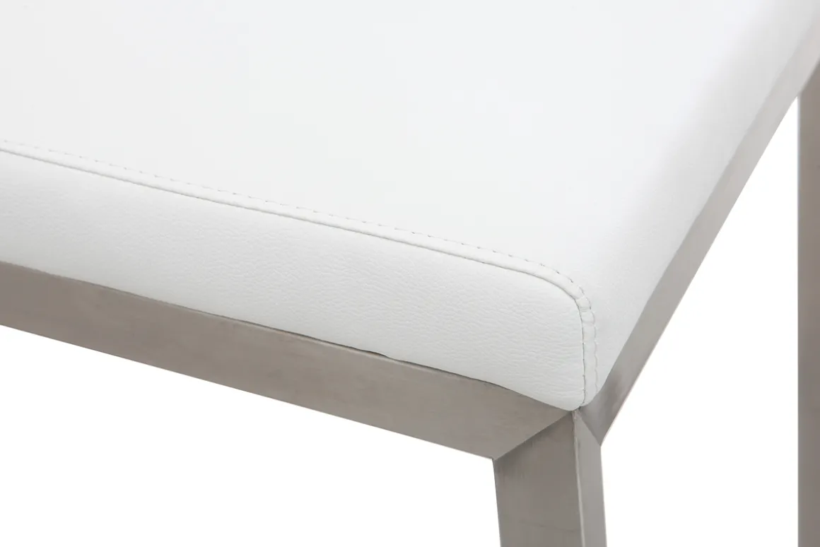 Online Miliboo Taburete de bar diseño contemporáneo con pies de aluminio (lote de 2) STELLAR