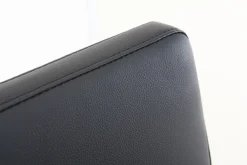 Flash Sale Miliboo Taburete de bar diseño contemporáneo - aluminio y PU negro lote de dos STELLAR