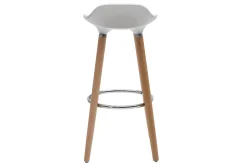 Cheap Miliboo Taburete de bar diseño escandinavo blanco lote de 2 GILDA