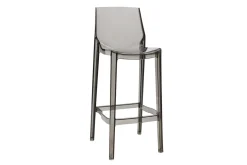 Sale Miliboo Taburete de bar diseño gris ahumado lote de 2 YLAK