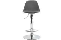 Best Miliboo Taburete de bar diseño gris lote de 2 STEEVY