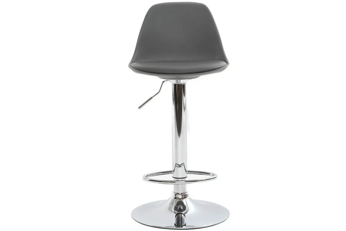 Best Miliboo Taburete de bar diseño gris lote de 2 STEEVY
