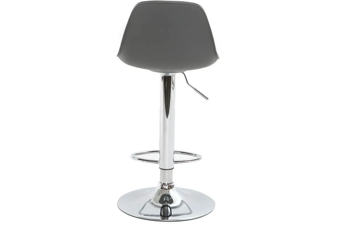 Best Miliboo Taburete de bar diseño gris lote de 2 STEEVY