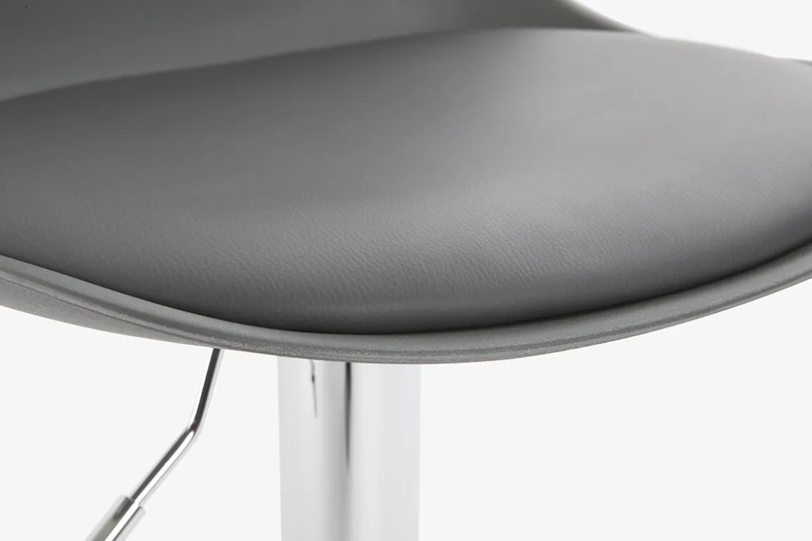 Best Miliboo Taburete de bar diseño gris lote de 2 STEEVY