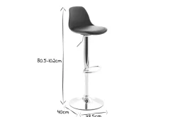 Best Miliboo Taburete de bar diseño gris lote de 2 STEEVY