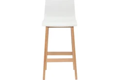 Flash Sale Miliboo Taburete de bar diseño madera y blanco 65cm lote de 2 NEW SURF