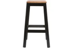 Best Sale Miliboo Taburete de bar diseño negro A75cm NICK