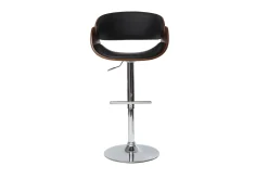 Shop Miliboo Taburete de bar diseño negro y madera BENT