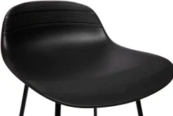 Hot Miliboo Taburete de bar diseño negro lote de 2 ELLA