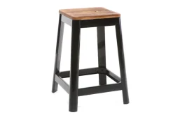 Flash Sale Miliboo Taburete de bar diseño negro A65cm NICK