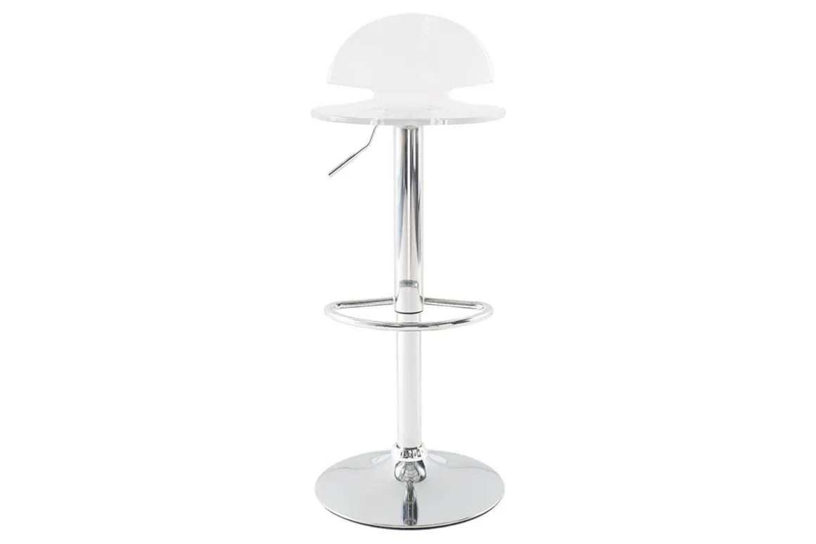 Shop Miliboo Taburete de bar diseño plexiglas transparente lote de 2 ORION