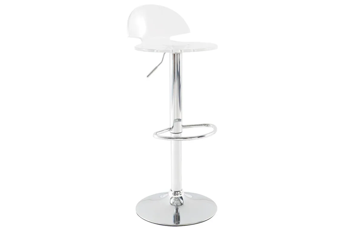 Shop Miliboo Taburete de bar diseño plexiglas transparente lote de 2 ORION
