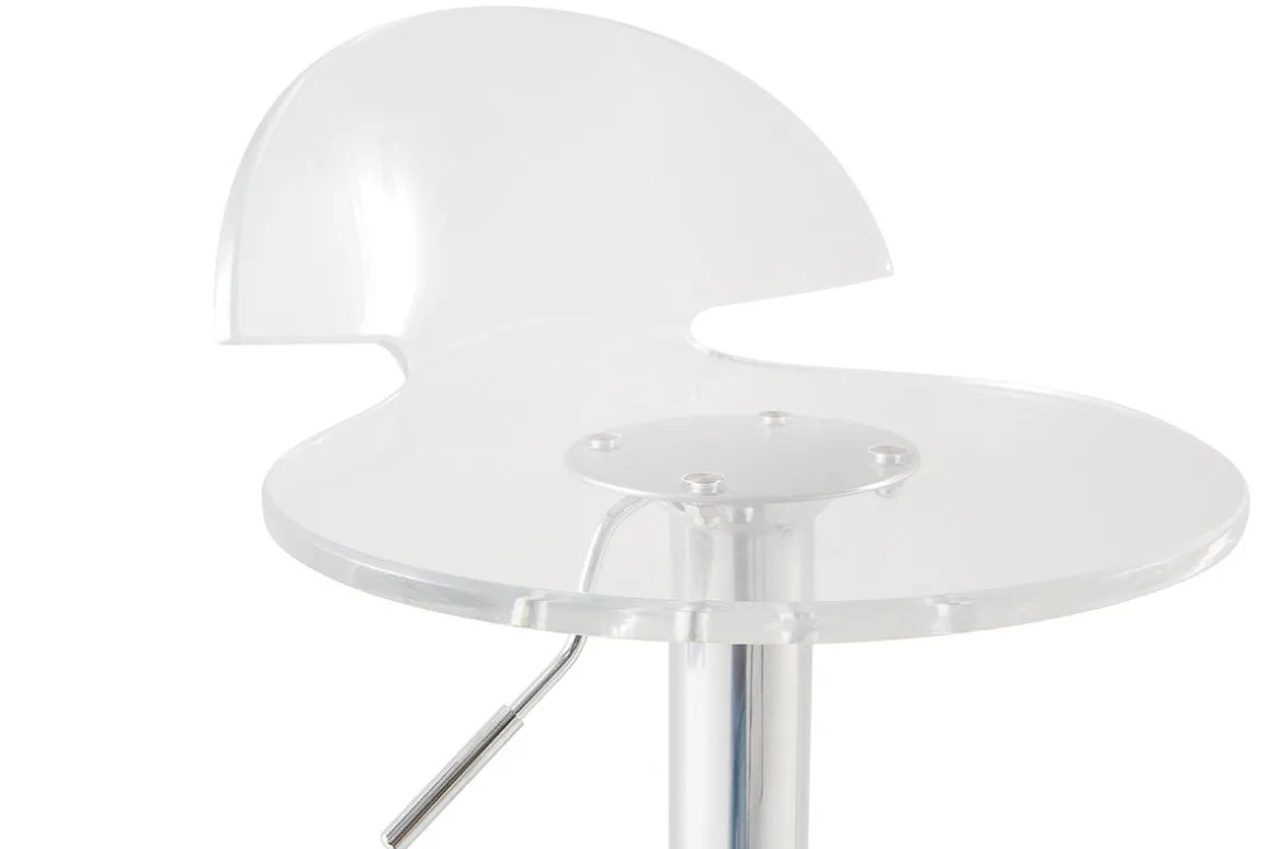 Shop Miliboo Taburete de bar diseño plexiglas transparente lote de 2 ORION