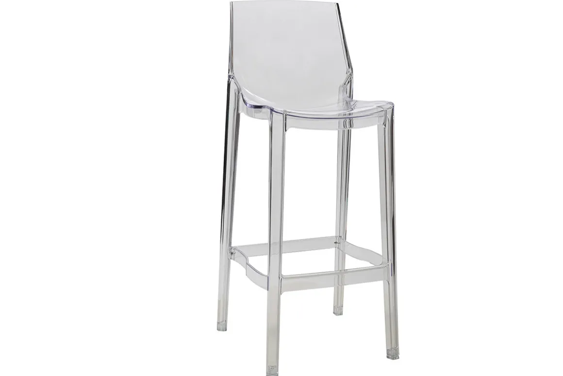 Best Miliboo Taburete de bar diseño transparente lote de 2 YLAK