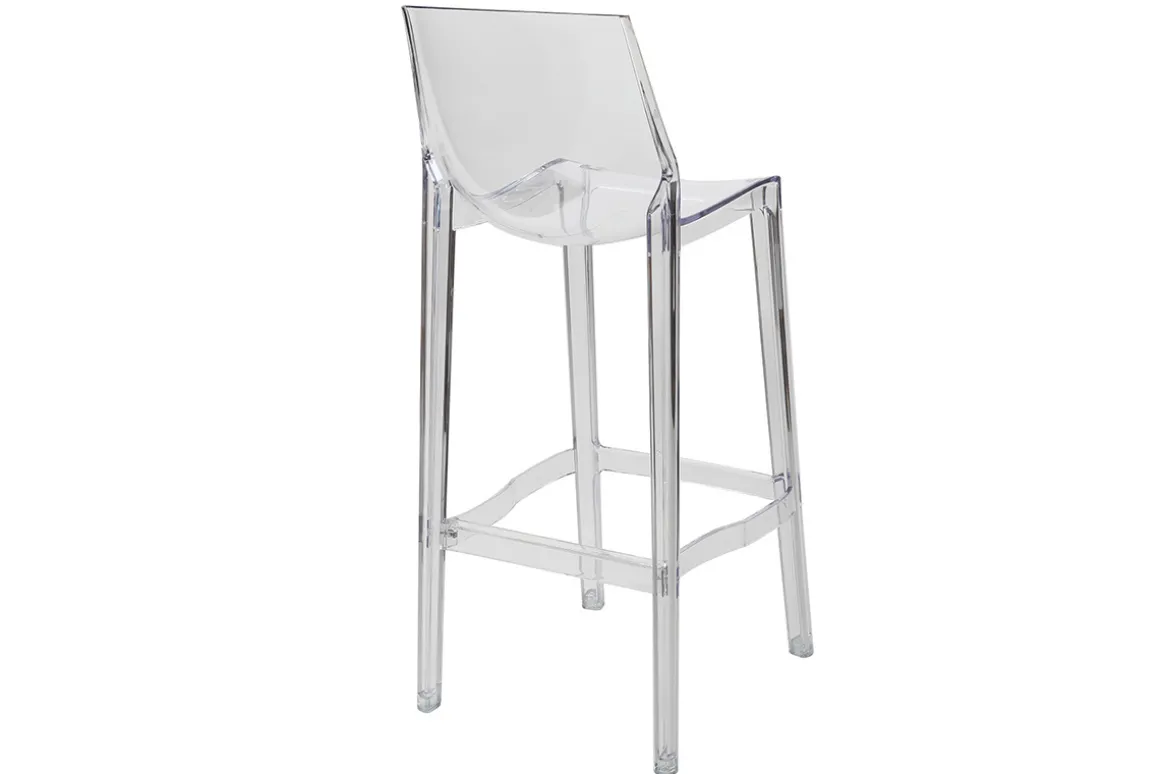 Best Miliboo Taburete de bar diseño transparente lote de 2 YLAK