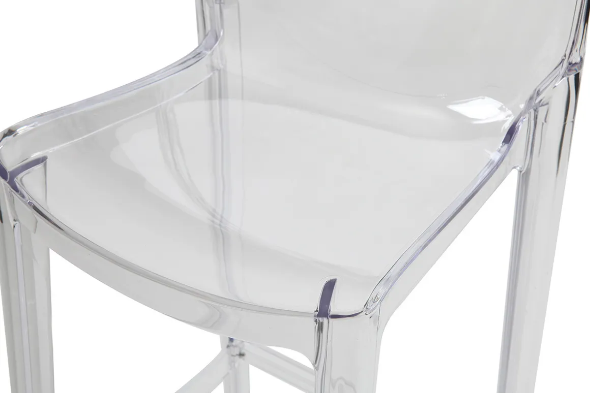 Best Miliboo Taburete de bar diseño transparente lote de 2 YLAK