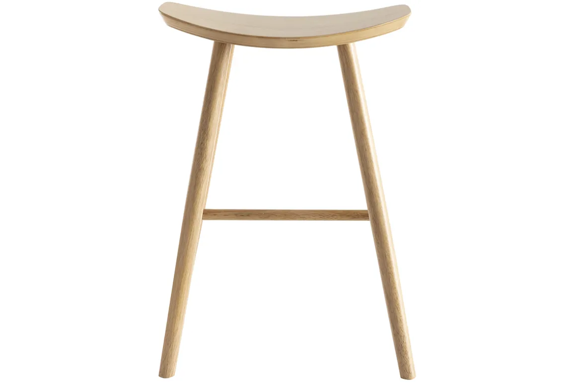 Best Sale Miliboo Taburete de bar madera clara 65 cm DEMORY