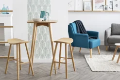 Best Sale Miliboo Taburete de bar madera clara 65 cm DEMORY