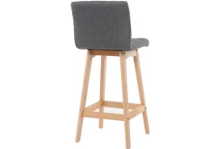 Cheap Miliboo Taburete de bar madera y gris oscuro 65cm lote de 2 KLARIS