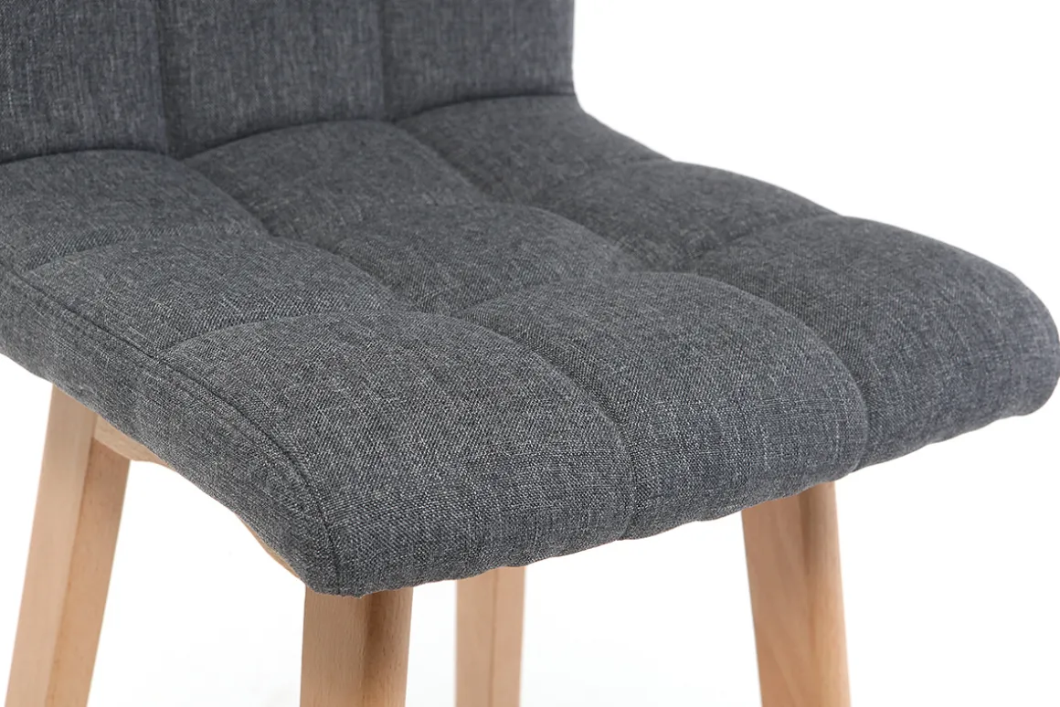 Cheap Miliboo Taburete de bar madera y gris oscuro 65cm lote de 2 KLARIS