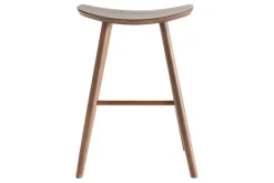 Fashion Miliboo Taburete de bar nogal 65 cm DEMORY