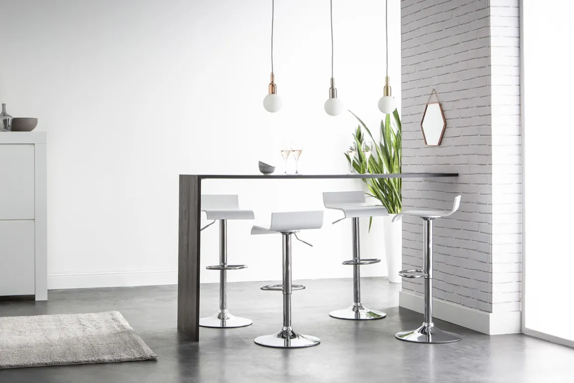 Outlet Miliboo Taburete de bar SURF color blanco