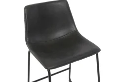 Hot Miliboo Taburete de bar vintage PU negro 61cm lote de 2 NEW ROCK