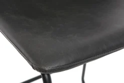 Hot Miliboo Taburete de bar vintage PU negro 61cm lote de 2 NEW ROCK