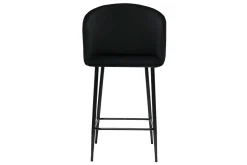 Fashion Miliboo Taburete de cocina de diseño de terciopelo negro VANITY