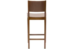 Discount Miliboo Taburete de cocina de madera oscura nogal 65 cm MELVIL