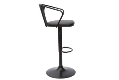 Hot Miliboo Taburete de cocina estilo industrial regulable negro BECKETT