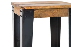 Sale Miliboo Taburete industrial acero y madera 75cm MADISON