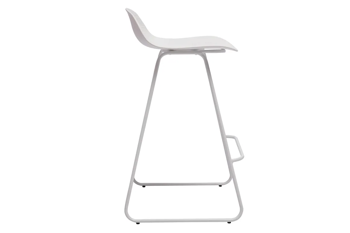 Best Sale Miliboo Taburetes de bar blancos A65 cm (lote de 2) ELLA