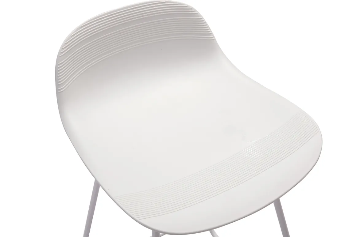 Best Sale Miliboo Taburetes de bar blancos A65 cm (lote de 2) ELLA