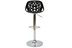 Fashion Miliboo Taburetes de bar diseño barroco negro BAROCCA