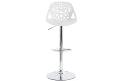 Flash Sale Miliboo Taburetes de bar diseño barroco blanco - lote de 2 BAROCCA