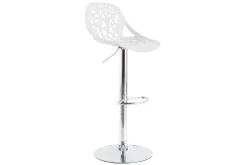 Flash Sale Miliboo Taburetes de bar diseño barroco blanco - lote de 2 BAROCCA