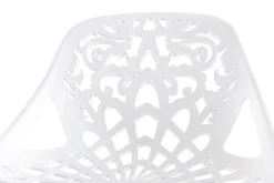Flash Sale Miliboo Taburetes de bar diseño barroco blanco - lote de 2 BAROCCA
