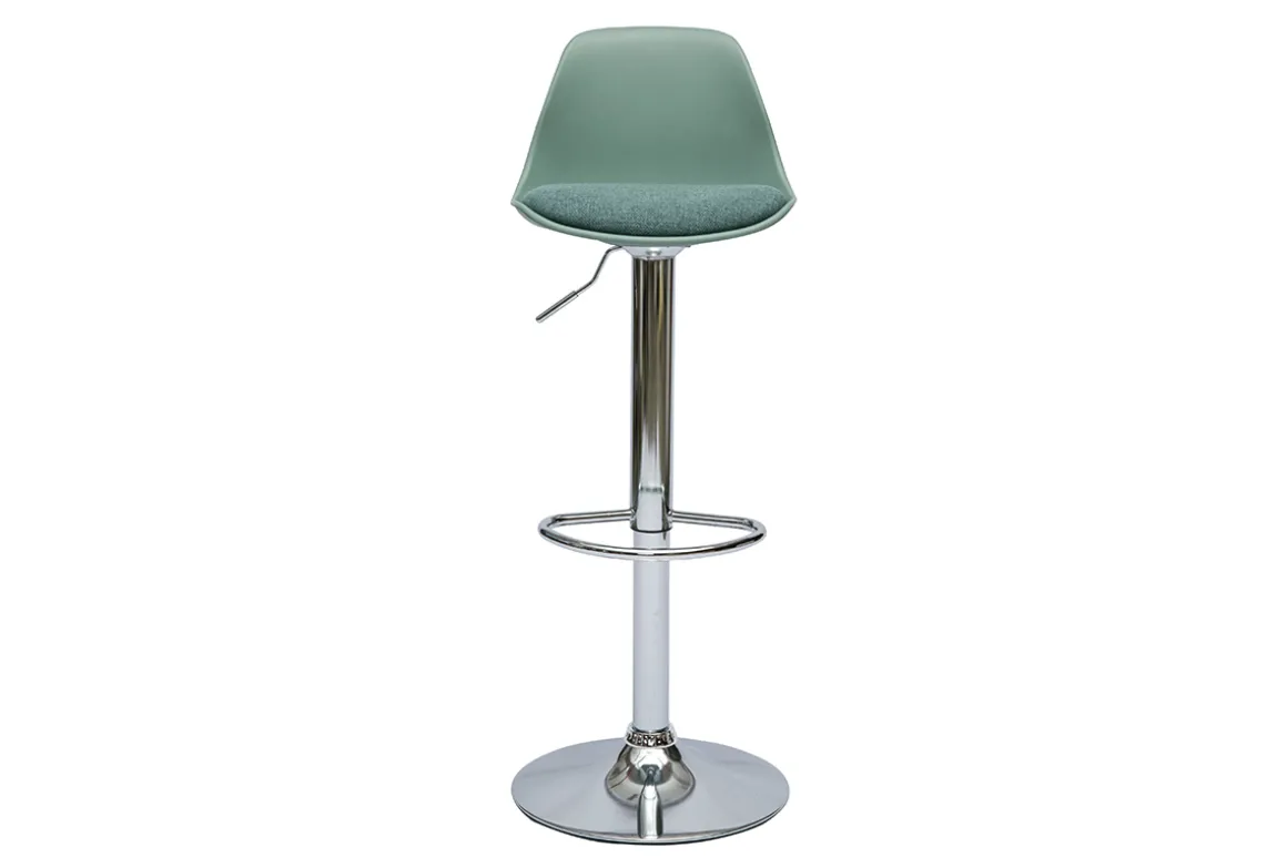 New Miliboo Taburetes de bar diseño verde gris (juego de 2) STEEVY