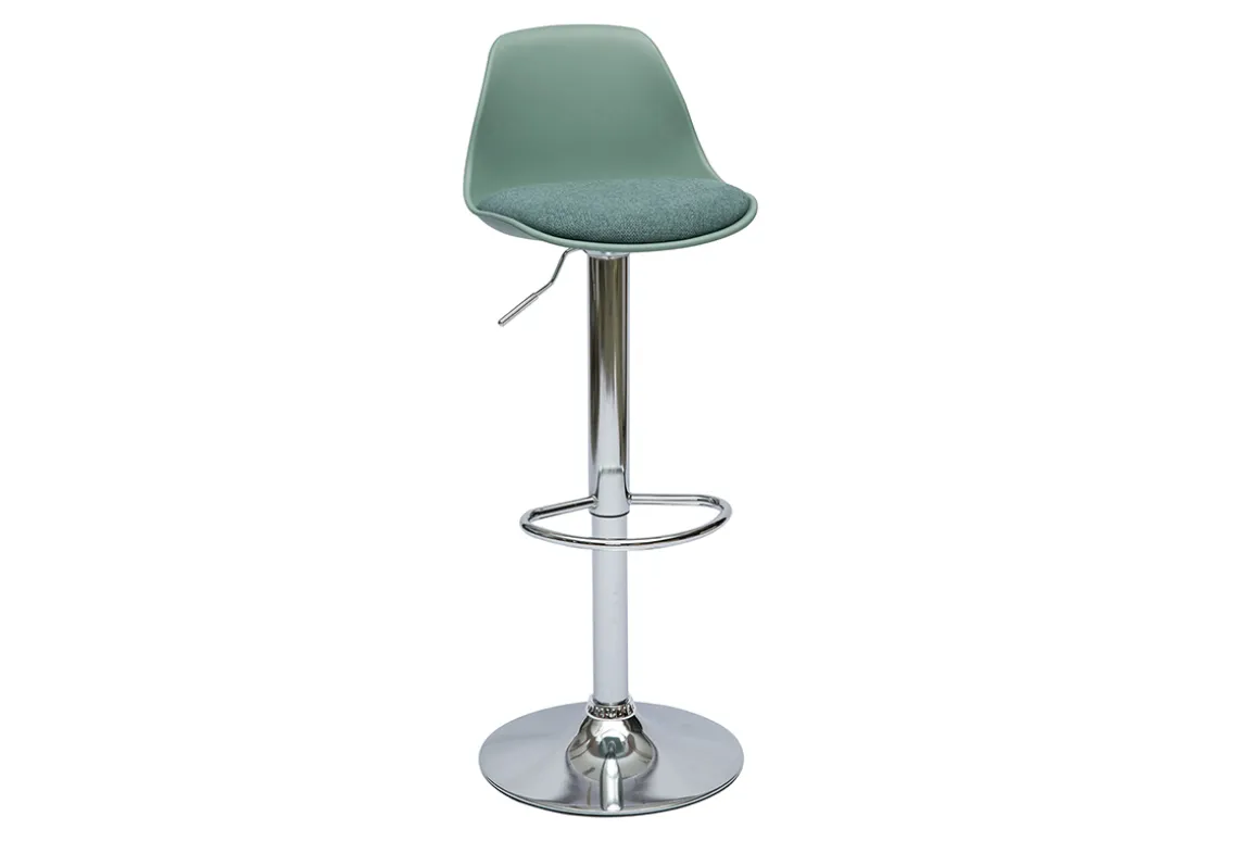 New Miliboo Taburetes de bar diseño verde gris (juego de 2) STEEVY