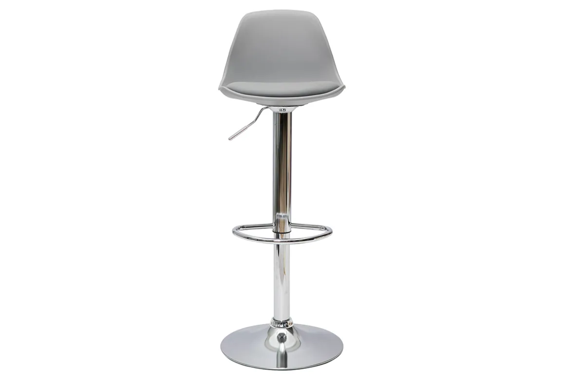 Sale Miliboo Taburetes de bar gris claro (lote de 2) STEEVY