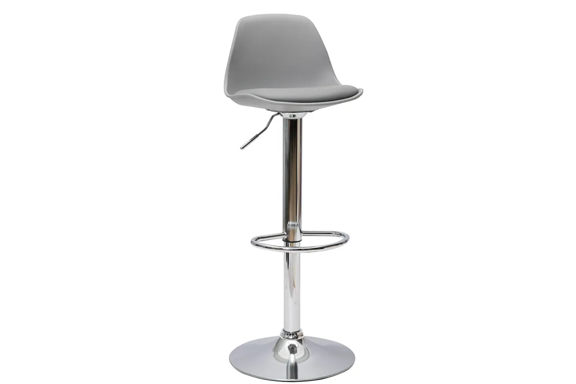 Sale Miliboo Taburetes de bar gris claro (lote de 2) STEEVY