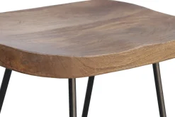 Cheap Miliboo Taburetes de bar mango y metal 65 cm (lote de 2) RUNKO