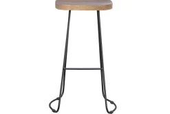 Store Miliboo Taburetes de bar mango y metal 75 cm (lote de 2) RUNKO