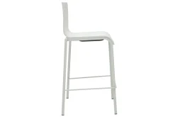 Best Miliboo Taburetes de bar modenros apilables blancos A65 cm (lote de 2) KUPA