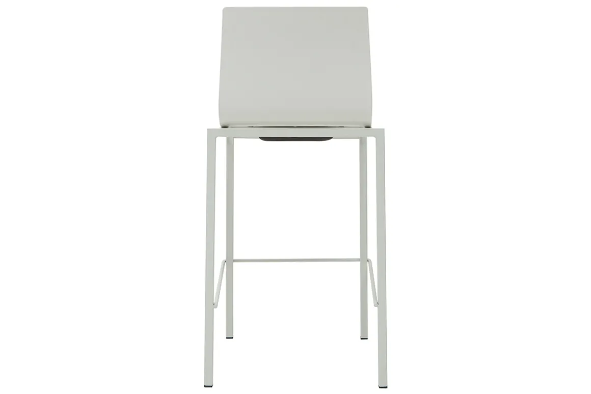 Best Miliboo Taburetes de bar modenros apilables blancos A65 cm (lote de 2) KUPA