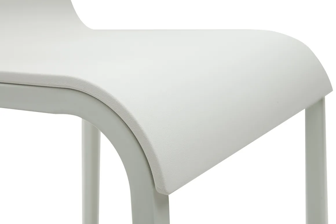 Best Miliboo Taburetes de bar modenros apilables blancos A65 cm (lote de 2) KUPA