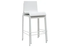 Best Miliboo Taburetes de bar modenros apilables blancos A65 cm (lote de 2) KUPA