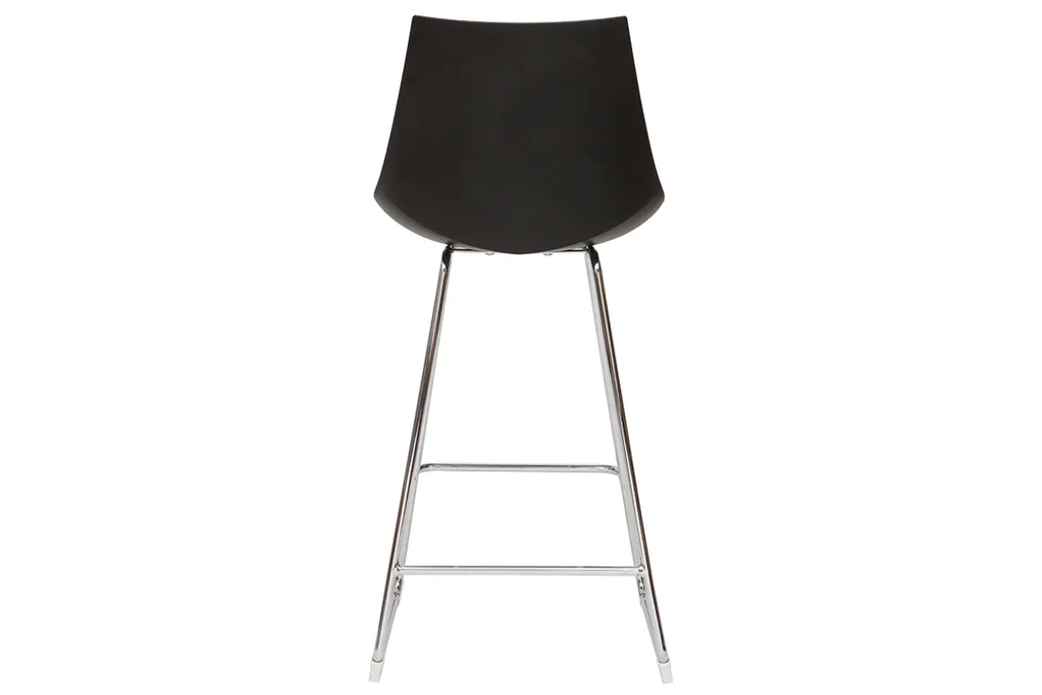 Discount Miliboo Taburetes de bar modernos negros 65 cm (lote de 2) JUNE